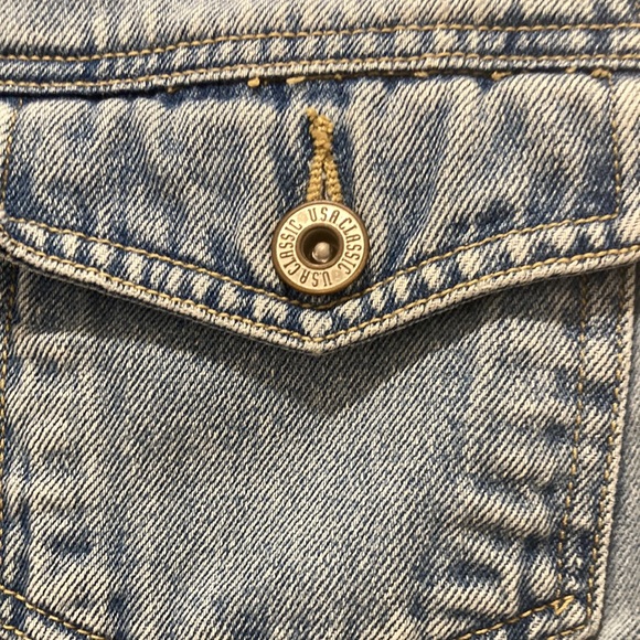 Vintage U.S.A. Classic Authentic size Medium Blue Jean Vest - Picture 3 of 9